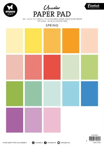 Studio Light Paper Pad  A4 - Spring Tones