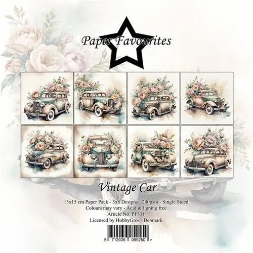 Paper Favourites 15x15 PF531 Vintage Car
