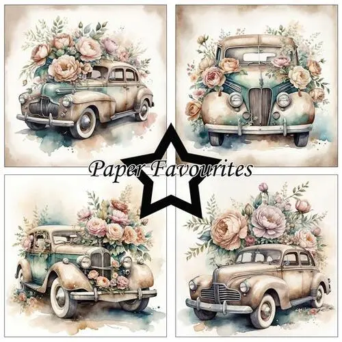 Paper Favourites 15x15 PF531 Vintage Car