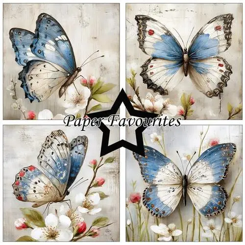 Paper Favourites 15x15 PF561 Grunge Butterflies