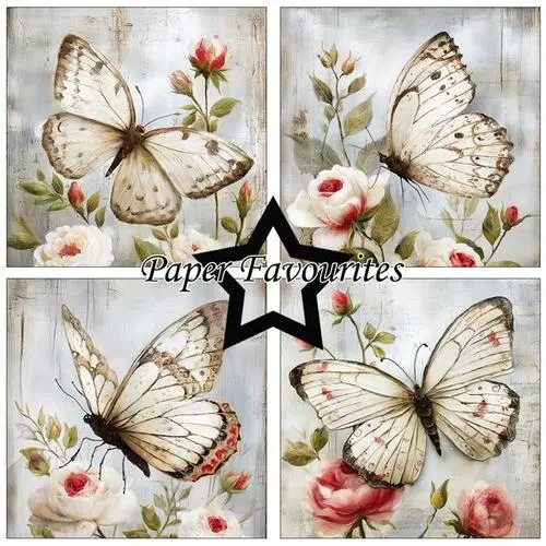 Paper Favourites 15x15 PF561 Grunge Butterflies