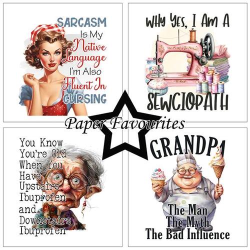Paper Favourites 15x15 PF525 Funny Quotes #2