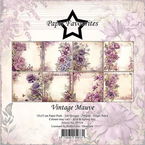 Paper Favourites 15x15 PF534 Vintage Mauve