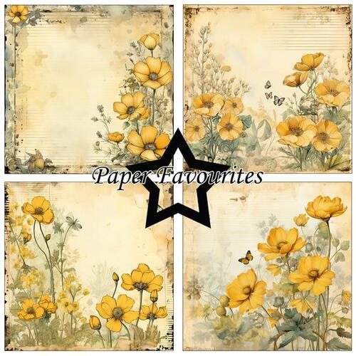 Paper Favourites 15x15 PF532 Buttercup
