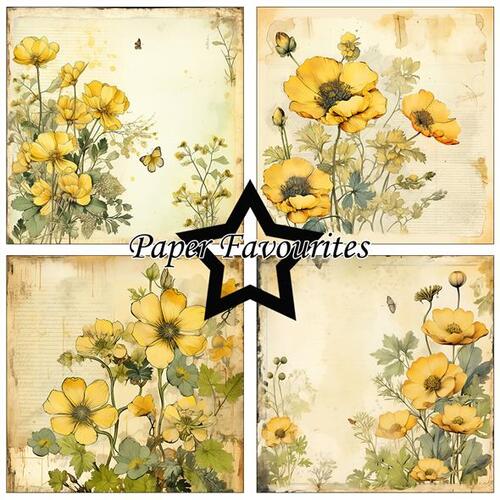 Paper Favourites 15x15 PF532 Buttercup