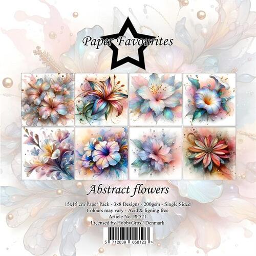 Paper Favourites 15x15 PF521 Abstract flowers