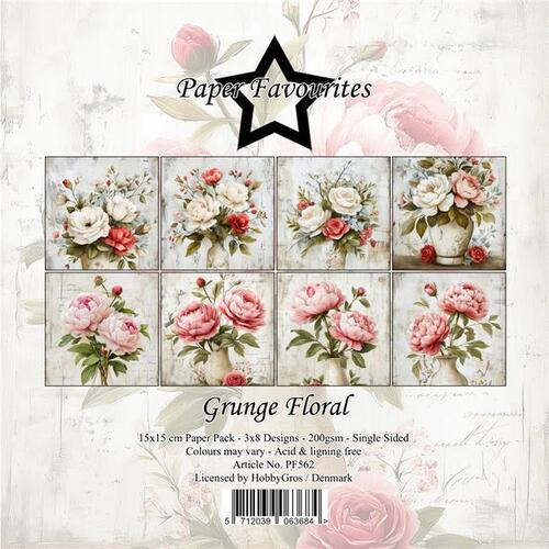 Paper Favourites 15x15 PF562 Grunge Floral