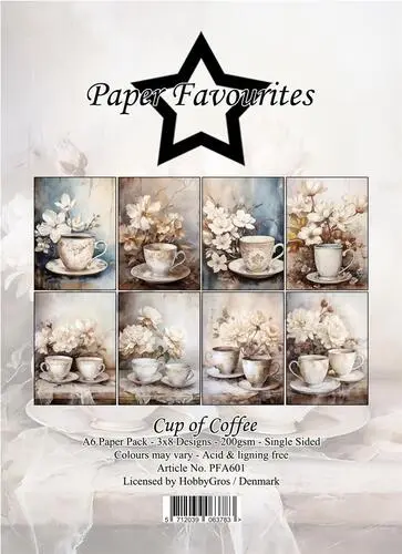 Paper Favourites A6 Paper Pack - Cup of Coffee