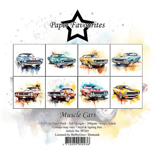 Paper Favourites 15x15 PF265 Muscle Cars
