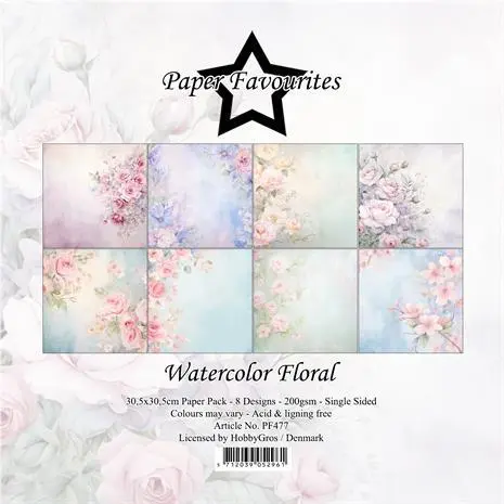 Paper Favourites 30,5x30,5 PF477 Watercolor Floral