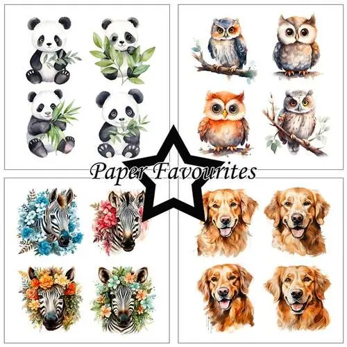 Paper Favourites 30,5x30,5 PF483 Cute Animals