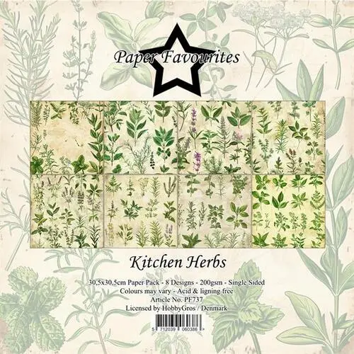 Paper Favourites 30,5x30,5 PF737 Kitchen Herbs