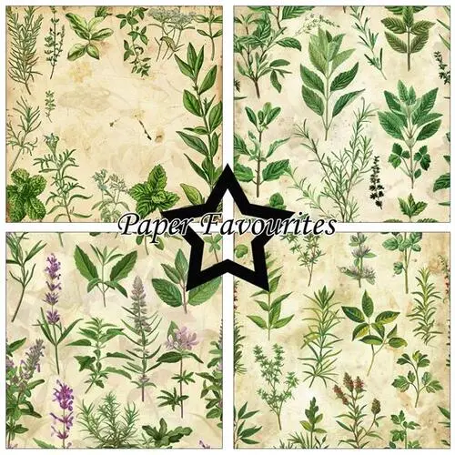 Paper Favourites 30,5x30,5 PF737 Kitchen Herbs