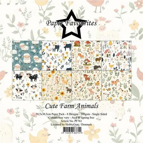 Paper Favourites 30,5x30,5 PF761 Cute Farm Animals