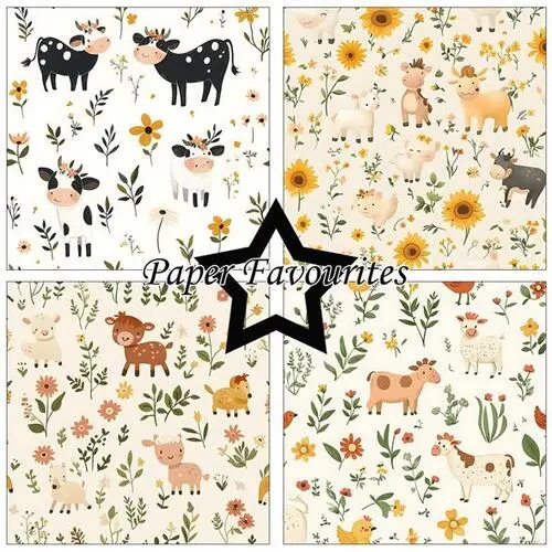 Paper Favourites 30,5x30,5 PF761 Cute Farm Animals