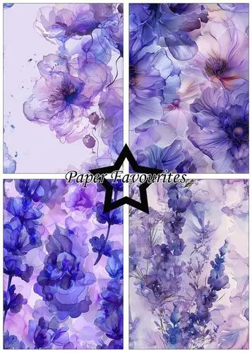 Paper Favourites A5 Paper Pack PFA199 - Alcohol Ink - Lavender