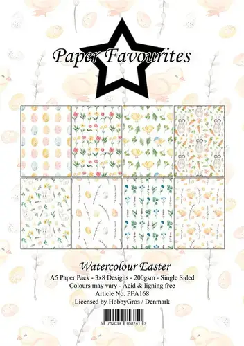 Paper Favourites A5 Paper Pack PFA168 - Watercolour Easter