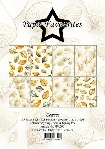 Paper Favourites A5 Paper Pack PFA200 - Leaves