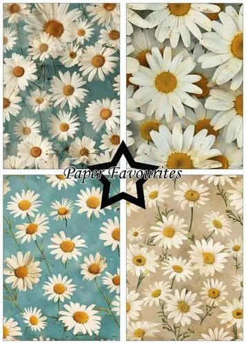 Paper Favourites A5 Paper Pack PFA170  - Vintage Daisies