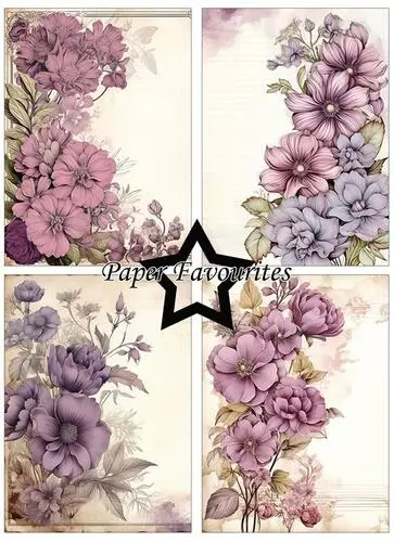 Paper Favourites A6 Paper Pack - Vintage Mauve