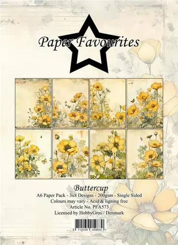 Paper Favourites A6 Paper Pack - Buttercup