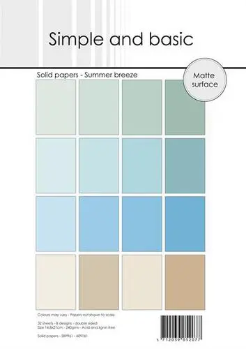 Simple and Basic SBP961 Solid Papers - Summer Breeze