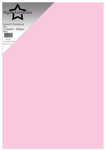 Paper Favourites Smooth Cardstock A4 - Pink