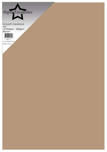 Paper Favourites Smooth Cardstock A4 - Brown