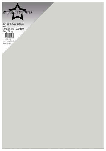 Paper Favourites Smooth Cardstock A4 - Fog Grey