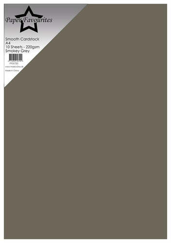 Paper Favourites Smooth Cardstock A4 - Smokey Grey