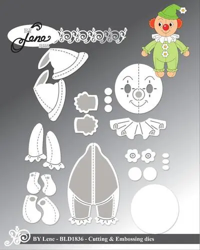 By Lene dies BLD1836- Clown