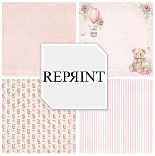 Forudbestilling: Reprint - Teddy Baby 8x8 Inch Paper Pack