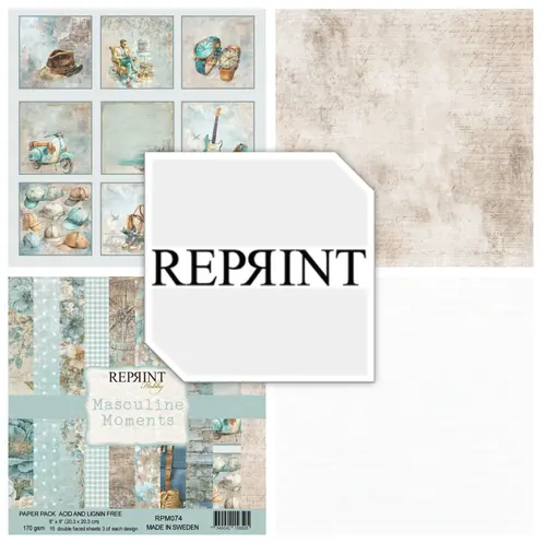 Forudbestilling: Reprint - Masculine Moments 12x12 Inch Paper Pack