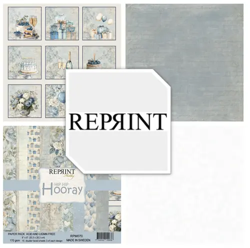 Forudbestilling: Reprint - hip hip hooray 12x12 Inch Paper Pack