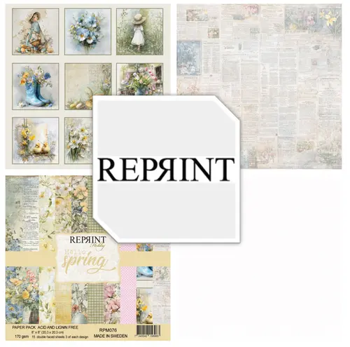 Forudbestilling: Reprint - Hello Spring 8x8 Inch Paper Pack
