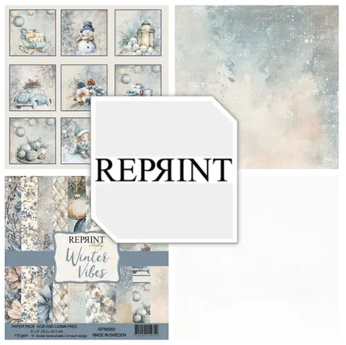 Forudbestilling: Reprint - Winter Vibes 8x8 Inch Paper Pack