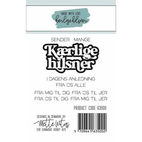Made with Love dies 63500 - Kærlige hilsner