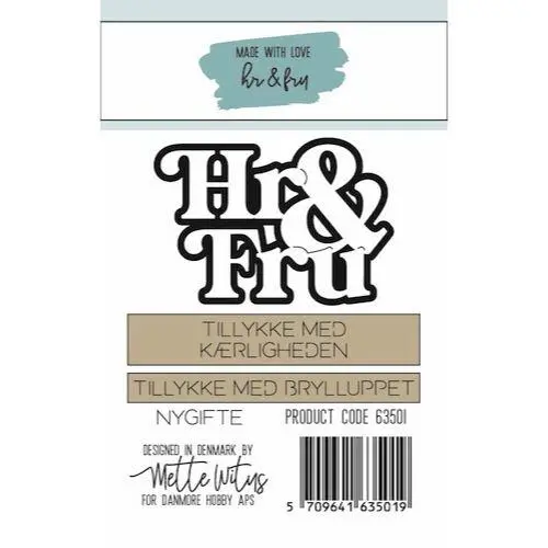 Made with Love dies 63501 - Hr & Fru