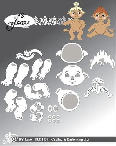 By Lene dies BLD1839 - Baby Trolls