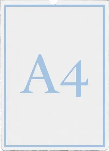 A4 plastlomme til dies - 5stk