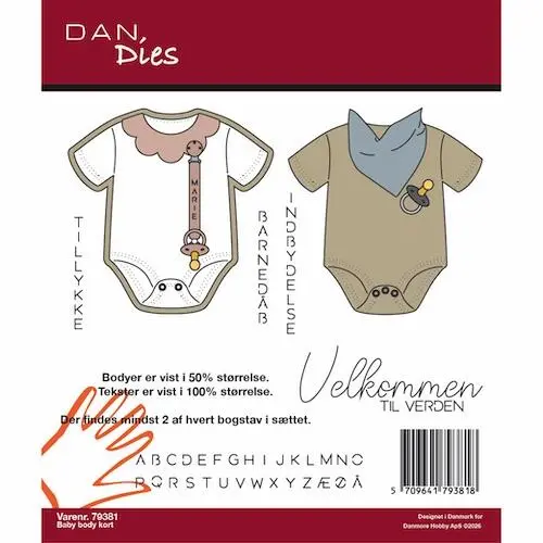 Dan Dies 79318 - Baby body kort