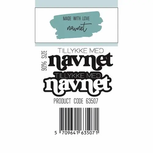 Made with Love dies 63507 - Navnet