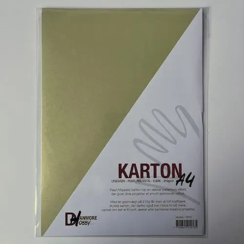 Majestic karton A4 - Lysegrøn