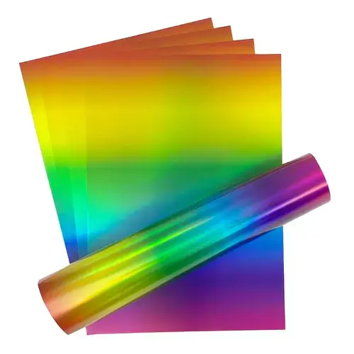 Craft Perfect Iridescent Mirror Card - Rainbow