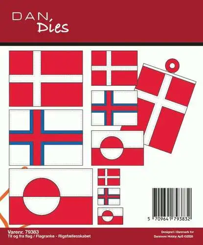 Dan Dies 79383 - til og fra flag / flagranke Rigsfællesskabet