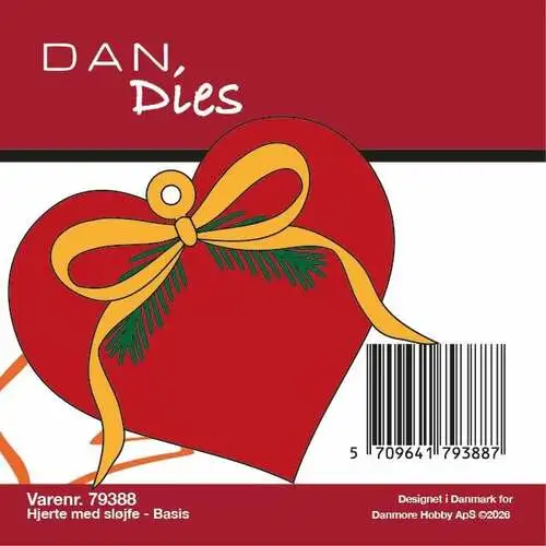 Dan Dies 79388 - Hjerte m. sløjfe basis