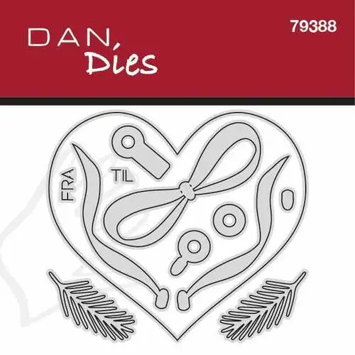 Dan Dies 79388 - Hjerte m. sløjfe basis