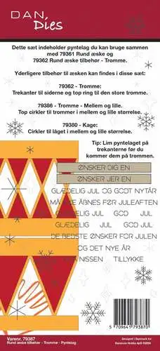Dan Dies 79389 -  Rund æske tilbehør - tromme pyntelag
