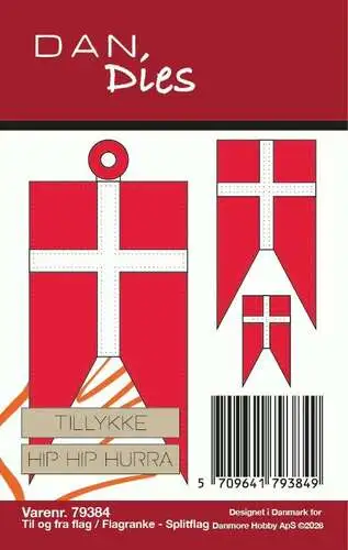 Dan Dies 79384 - til og fra flag / flagranke splitflag
