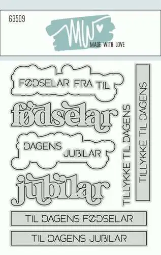 Made with Love dies 635209 -  Fødselar og Jubilar